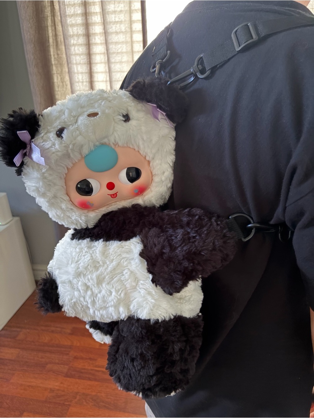 Baby Three plush Hugging Baby Backpack